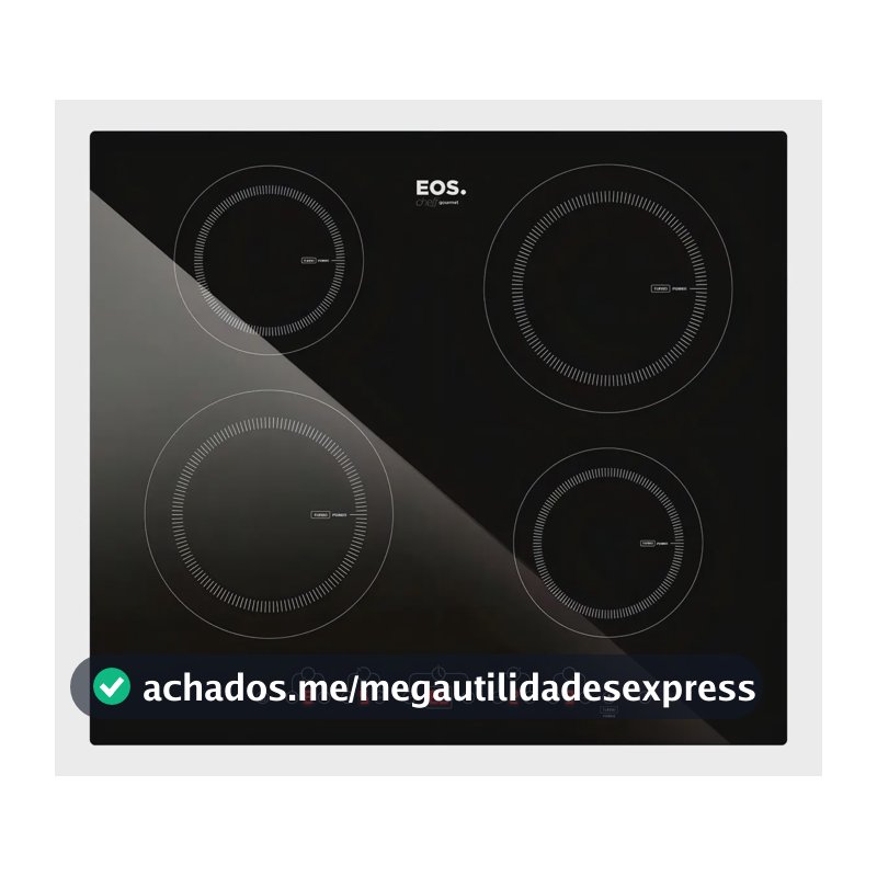 Cooktop De Indução 4 Bocas EOS 60cm Eci04ep Preto
