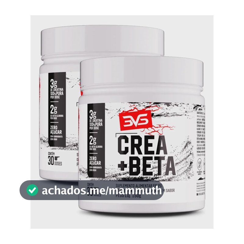 2 Unidades Da Creatina + Beta Alanina Fórmula Avançada  Sem Sabor