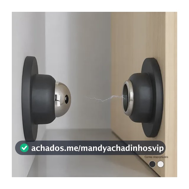 Trava Porta Fixador Parede Imã Dupla Face Parafuso Prendedor