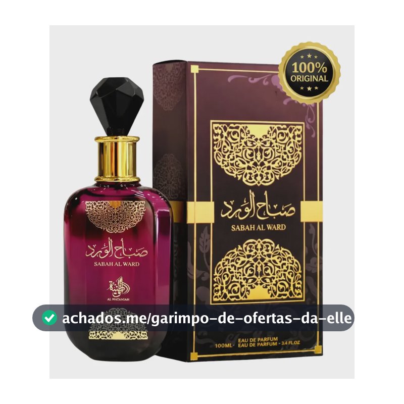 Perfume Arabe Feminino Al Wataniah Sabah Al Ward Edp 100ml