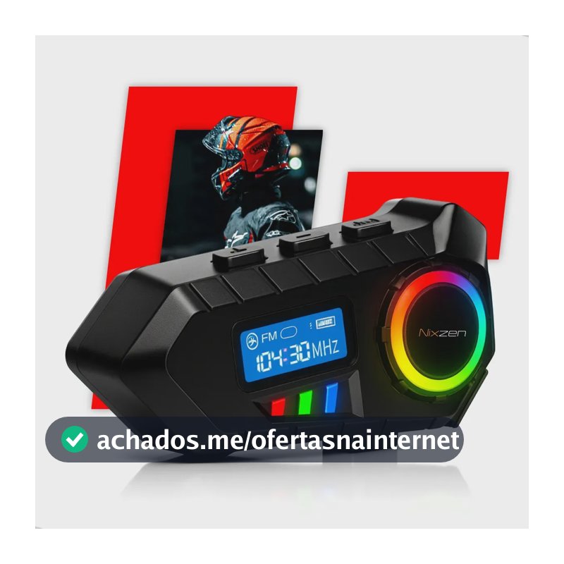 Fone De Ouvido Capacete Bluetooth Moto Comunicador Sem Fio Lançamento Com Visor Fm Microfone Rgb Headset Wireless Nixzen