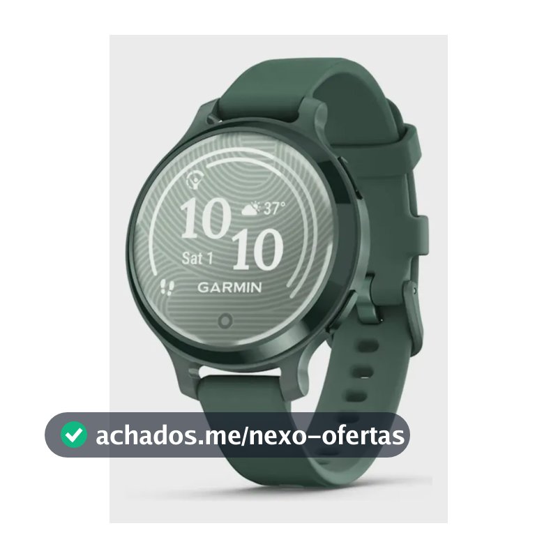Relógio Garmin Com Monitor Cardíaco E Gps Lily 2 Active 38mm Verde Jasper 38 Mm