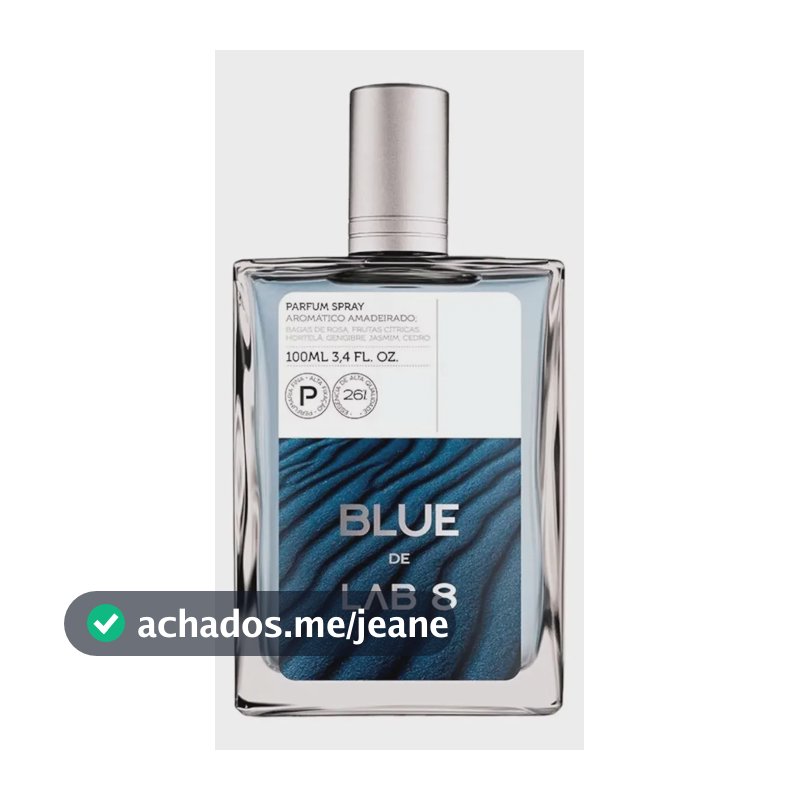 Perfume Masculino Lab 8 Fragrance Blue Amadeirado 100ml