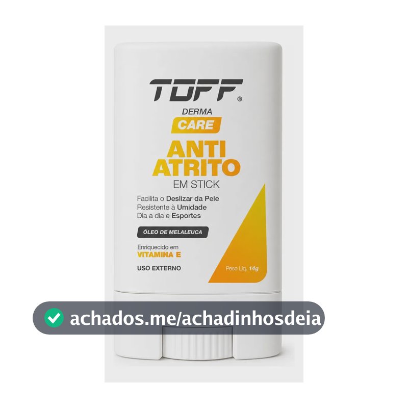 Anti Atrito Stick Toff Melaleuca Para Esportes Zero Assadura Melaleuca