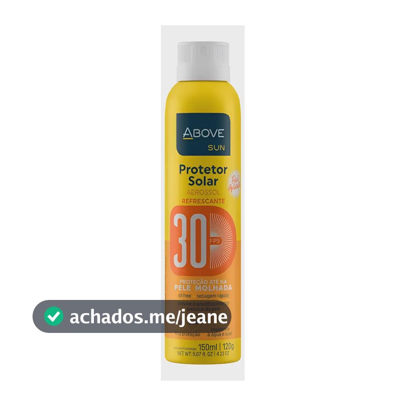 Protetor Solar Spray Above Fator 30 De 150ml