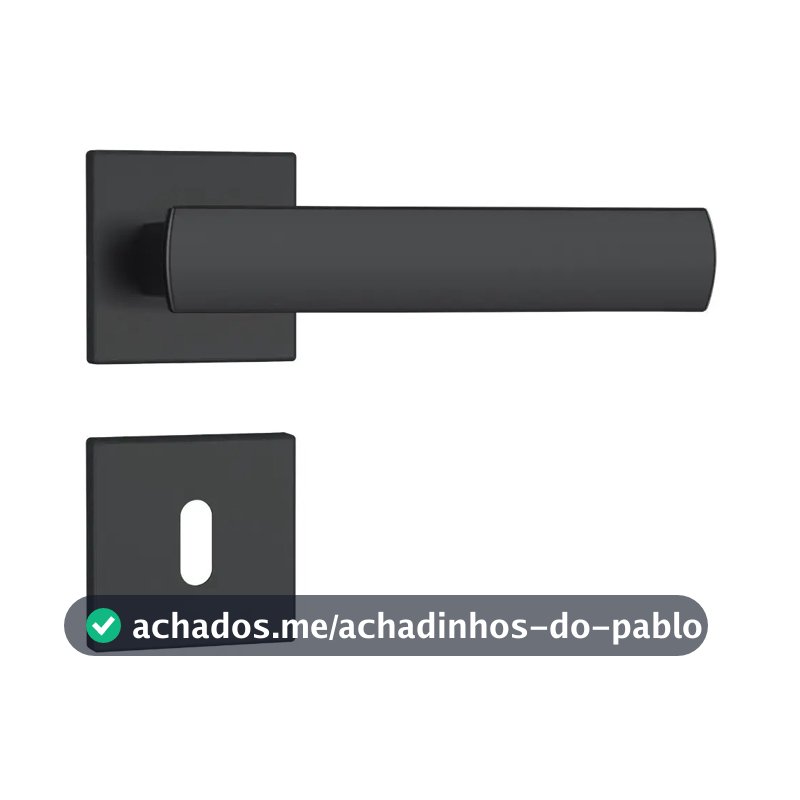 Fechadura Porta Interna Quarto Stam 813/35 Preto Fosco Rq1