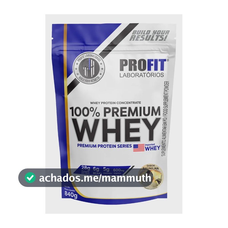 Proteína ProFit Laboratórios Elite Series 100% Premium Whey em pó sabor Baunilha x 840g
