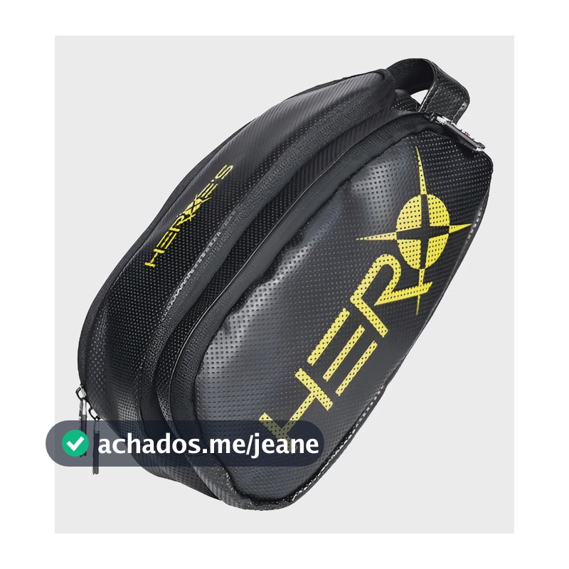 Necessaire Esportiva Heroes Frasqueira Padel Beach Tennis Cor Preto Desenho Do Tecido Liso