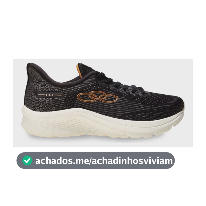 Tênis Masculino E Feminino Delta 122 Olympikus Preto/chumbo Liso 35 Br