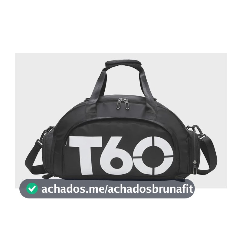 Bolsa Mala Mochila T60 Academia Bagagem Viagem Top Cor Preto