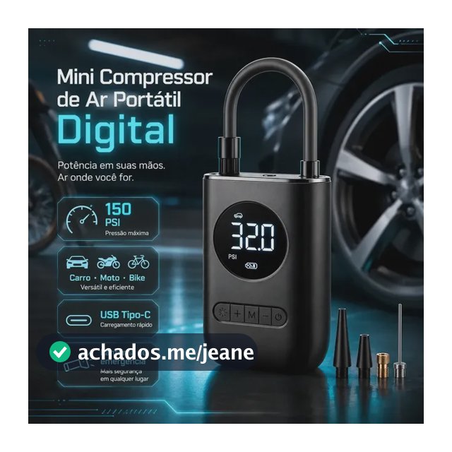 Compressor De Ar Digital Pneu Calibrador Portátil Para Carro Moto Bike Sem Fio Mini Bomba De Ar Elétrico Tela Digital Led Pneus
