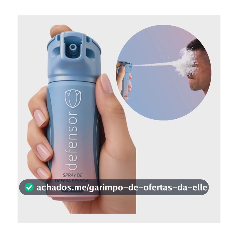 Spray de Pimenta Jato Espuma Extra Forte Defesa Pessoal