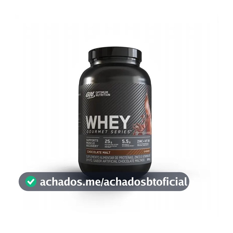 Proteínas, Zinco e Vitamina B6 Optimum Nutrition Whey Gourmet Series em pó sabor Chocolate x 900g