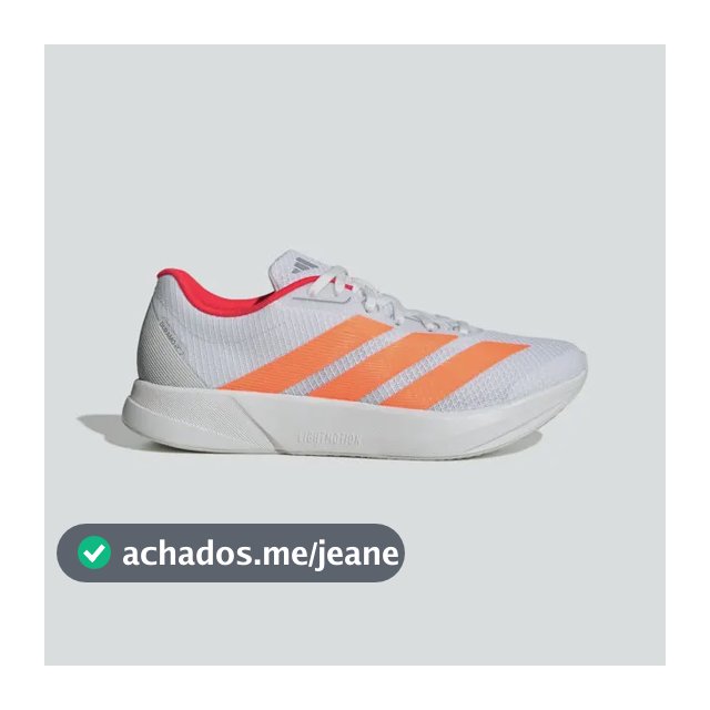 Tênis Masculino Duramo Rc2 adidas Ftwwht/luor/dshgry Liso 41 Br