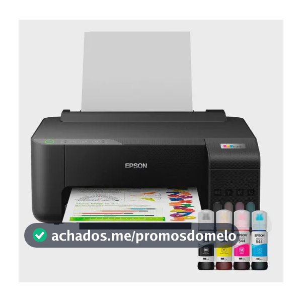 Impressora Epson Ecotank L1250 Tanque De Tinta Colorida Cor Preto