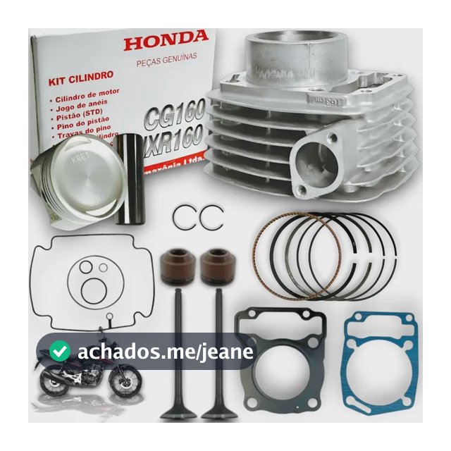 Kit Cilindro Motor Cg Titan Fan Bros 160 Original Honda
