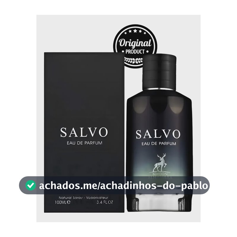 Perfume Masculino Arabe Salvo Eau de Parfum Alhmabra 100ml C/