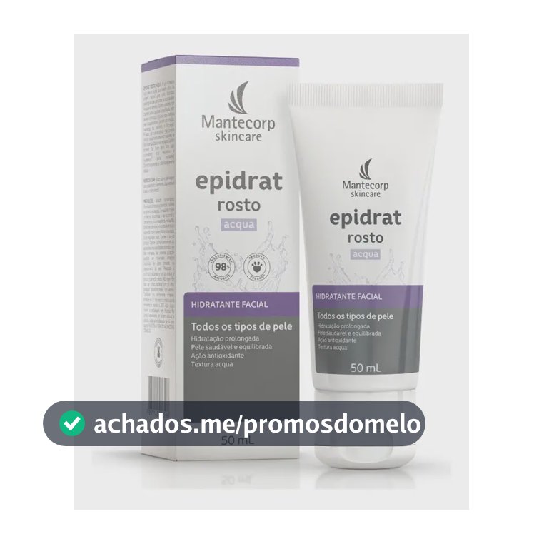 Hidratante Facial Epidrat Acqua 50ml Mantecorp Skincare Todo Tipo De Pele Dia/noite