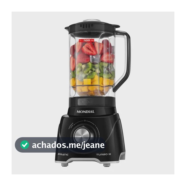 Liquidificador Pratic Turbo III, Mondial, 550W - L-93-BG