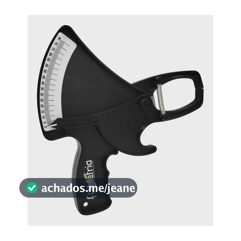 Fitmetria Adipômetro Plicômetro Clínico Medidor De Gordura Corporal Cor Preto