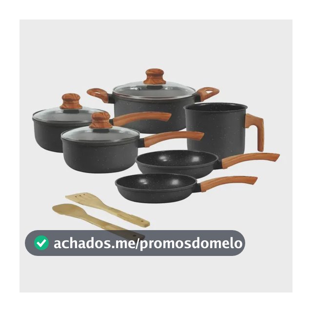Jogo De Panelas Indução Tuut Ecoglide 8 Peças Graphite