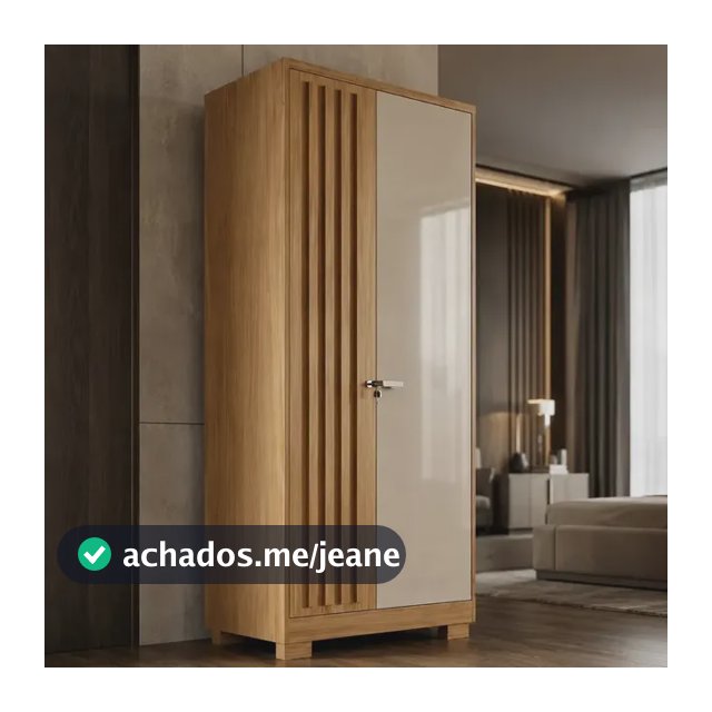 Armário Multiuso Guarda Roupa 2 Portas Com Chave Fh