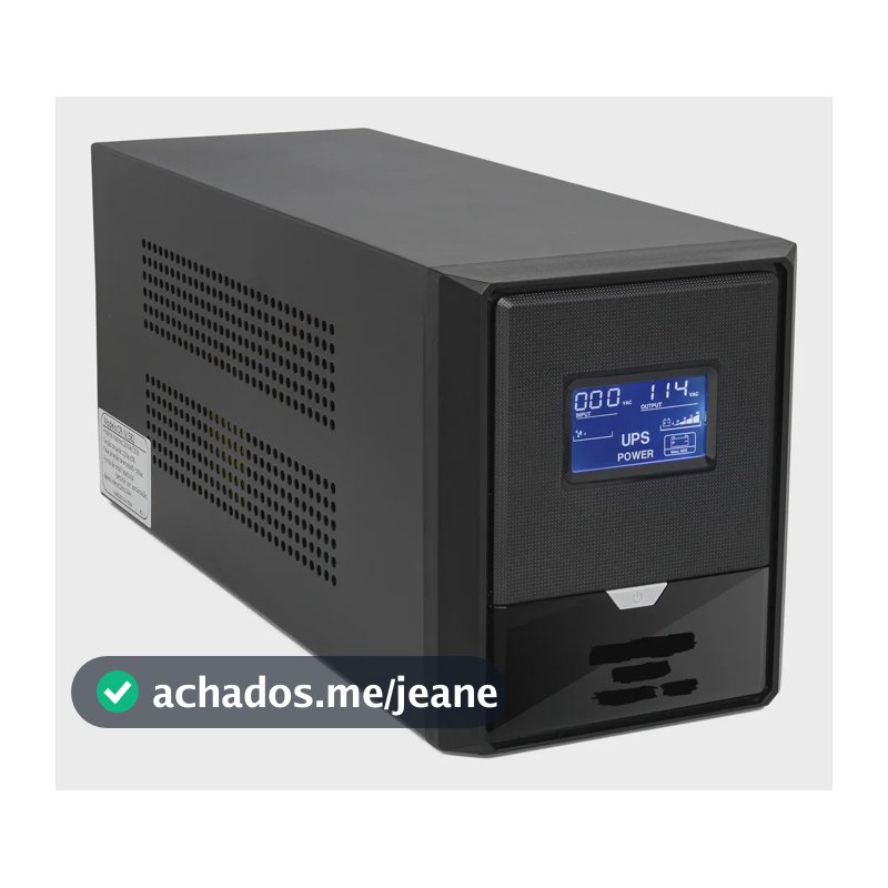 Nobreak 600va 350w Senoidal Para Tv Ps5 Bivolt 110v 220v Ups Preto