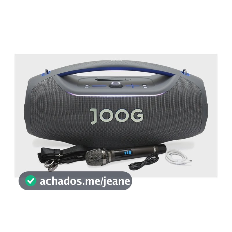 Caixa De Som Bluetooth Joog Pair Ultra 450w Cinza Ipx5 Cinza-escuro 127/220v