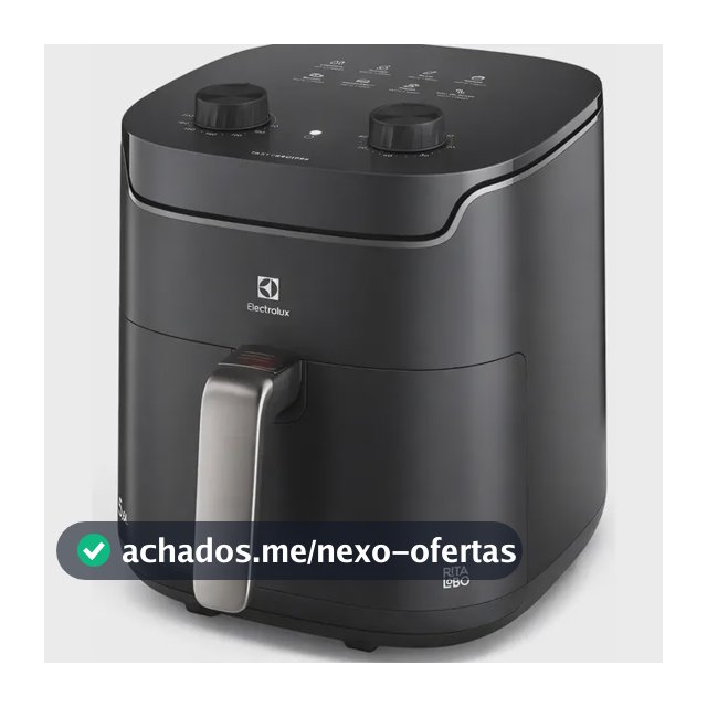 Fritadeira Elétrica Electrolux 5,6l 1400w Eaf40 Efficient 110v Tecnologia Air Cooking 360° Grafite Lançamento