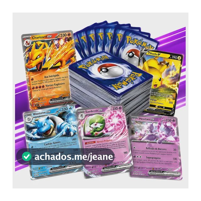 Pokémon Super Pack 101 Cartas! Sem Repetição Em Português - Contém 11 Brilhantes Sendo 1 Ultra Rara - Cartas Aleatórias Para Você Colecionar