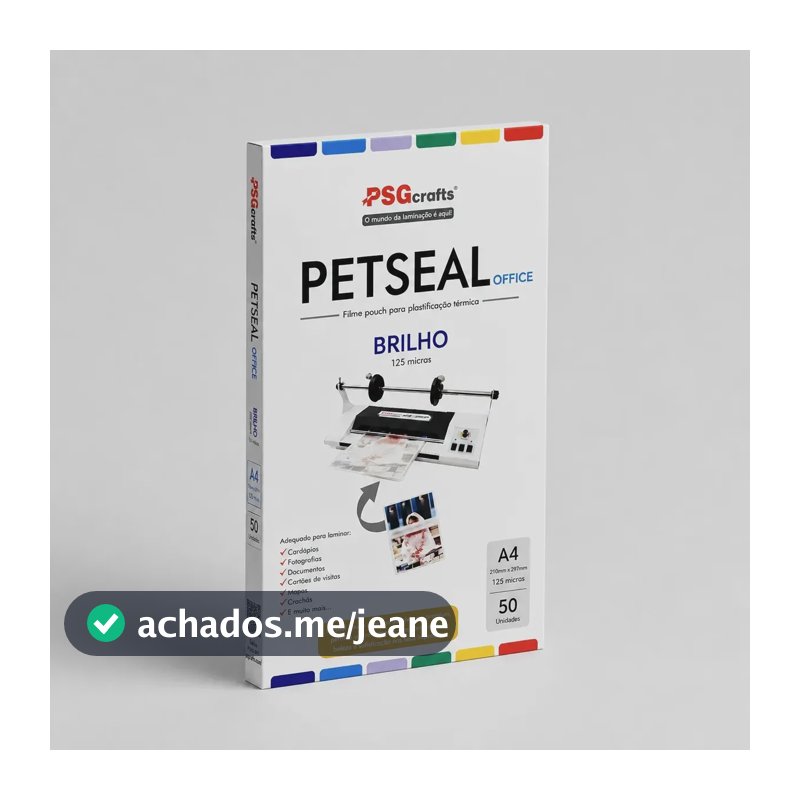 Petseal A4 Plástico 220x307 Para Plastificação 100un