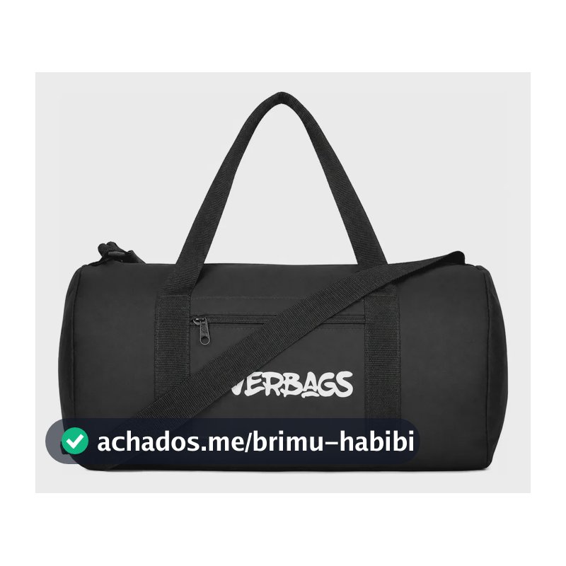 Mala Streetbag Treino Bolsa Academia Fitness Multiuso Estilo Esportiva Preta