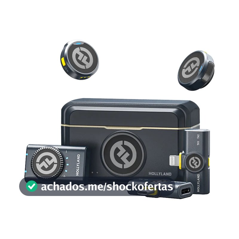 Microfone Hollyland Lark M2 Duo Combo Duplo Para 2 Pessoas C