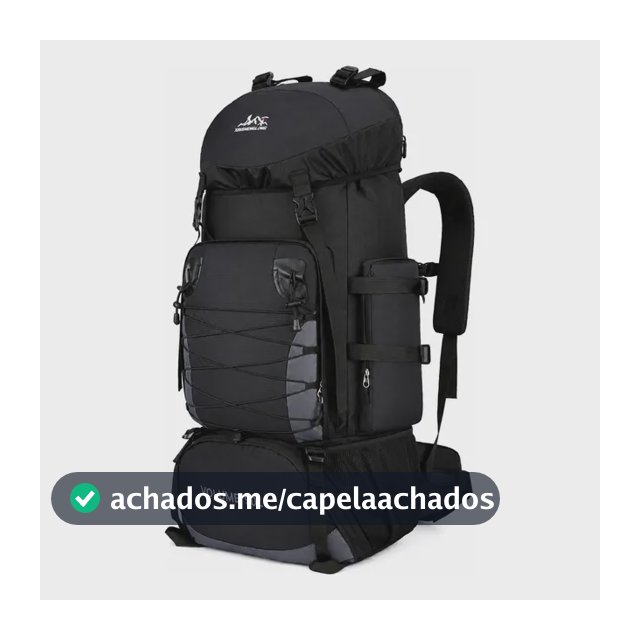Mochila Cargueira Tática Grande Impermeável Reforçada 90l Preto