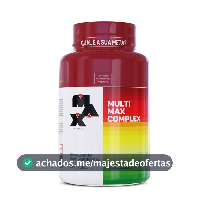 Multivitaminico Multimax Max Titanium 90 Cápsulas Max Titanium Sabor Natural
