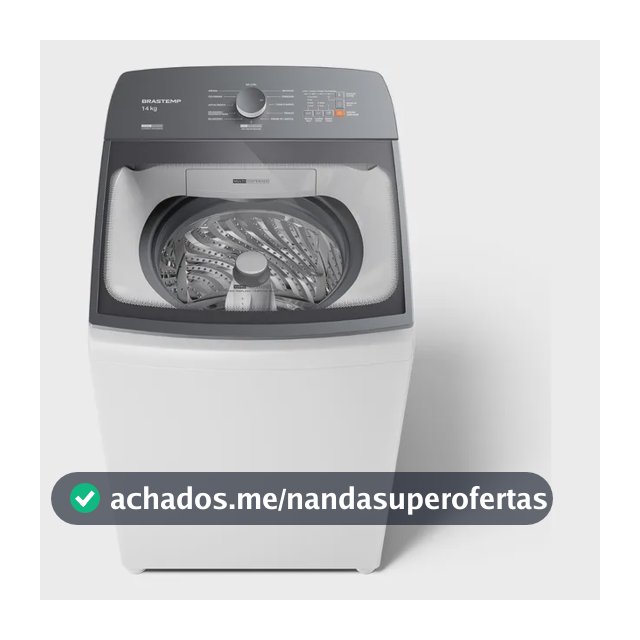 Máquina de Lavar Brastemp 14Kg Branca Smart Sensor- BWJ14AB