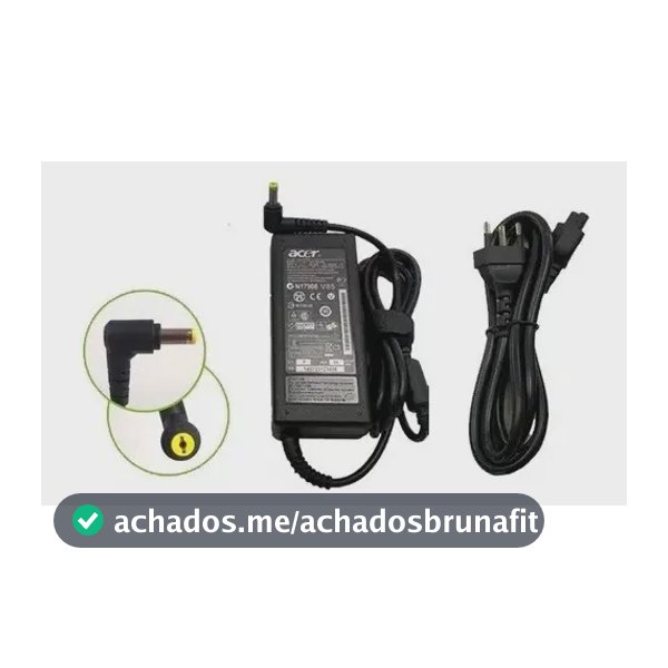 Fonte Carregador Notebook Acer 19v 3.42a 65w Imediato Voltagem De Entrada Bivolt