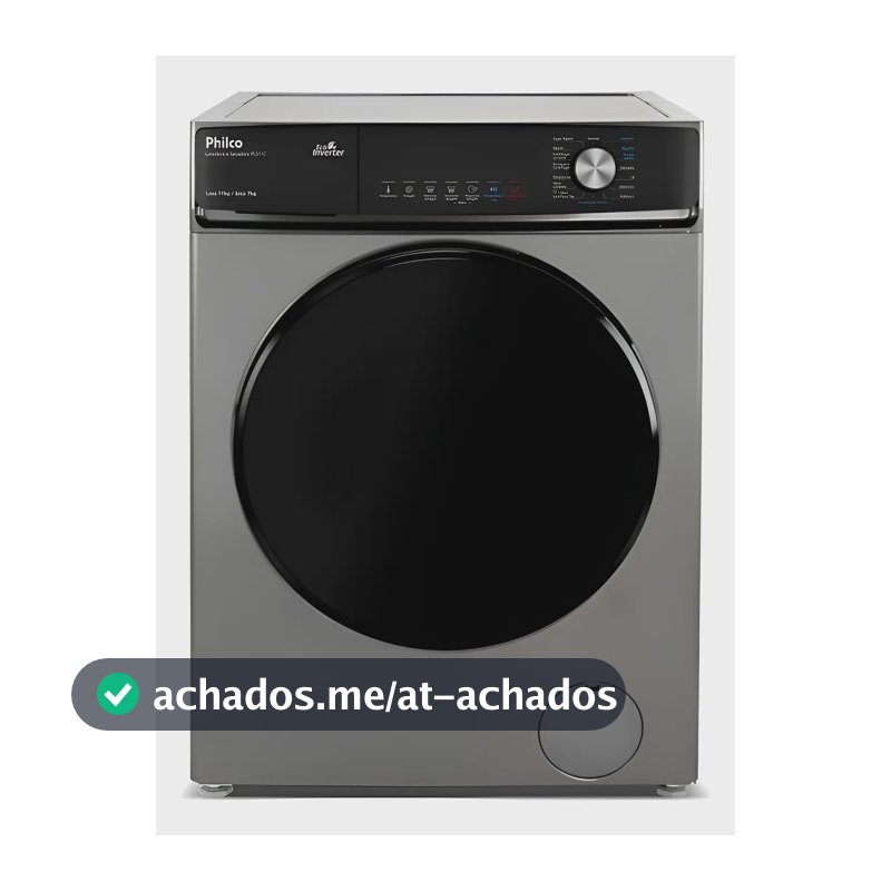 Lava E Seca Philco Eco Inverter 11kg Titânio Pls11c Titânio