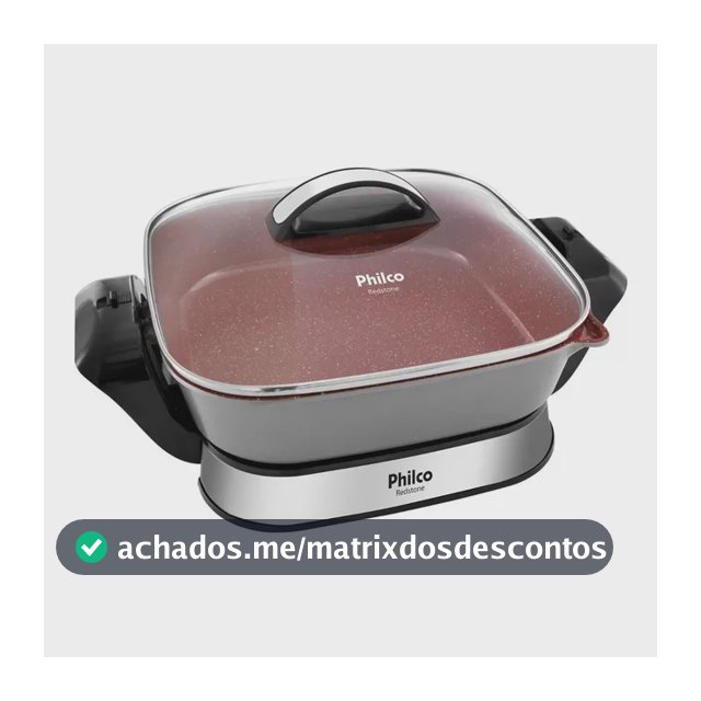 Panela Elétrica Redstone Com Revestimento 4l Vermelha Philco Vermelho 60 Hz