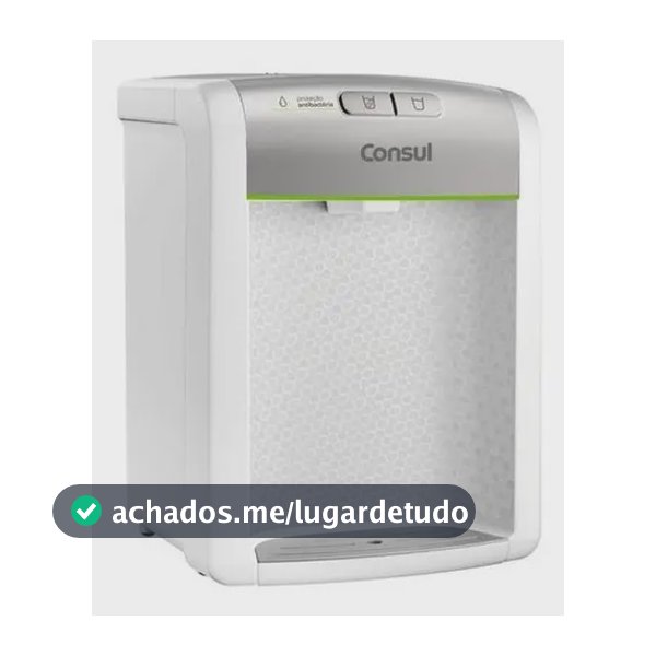 Purificador De Água Consul refrigerado Natural E Gelada com proteção antibactérias Bivolt Consul Branco - CPB34ASVNA