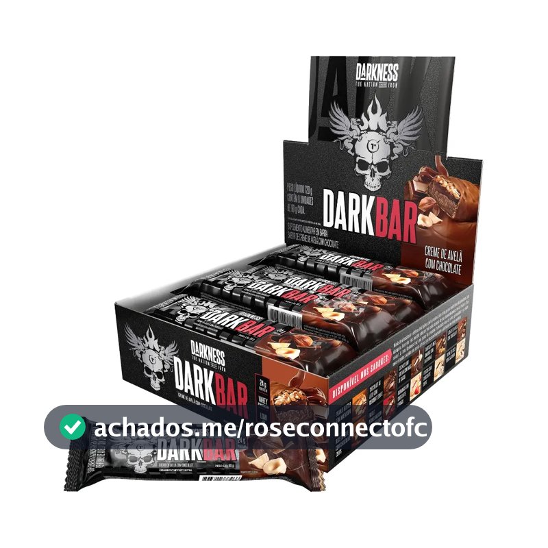Dark Bar Creme De Avelã Com Chocolate 8un Darkness