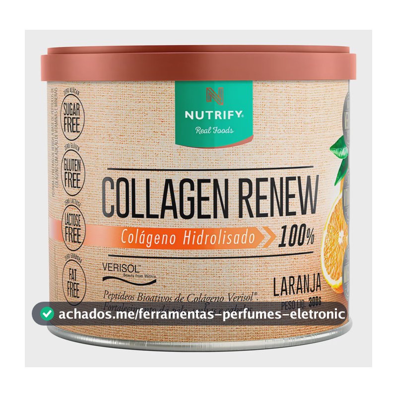 Colágeno Nutrify Renew em pó sabor Laranja x 300g