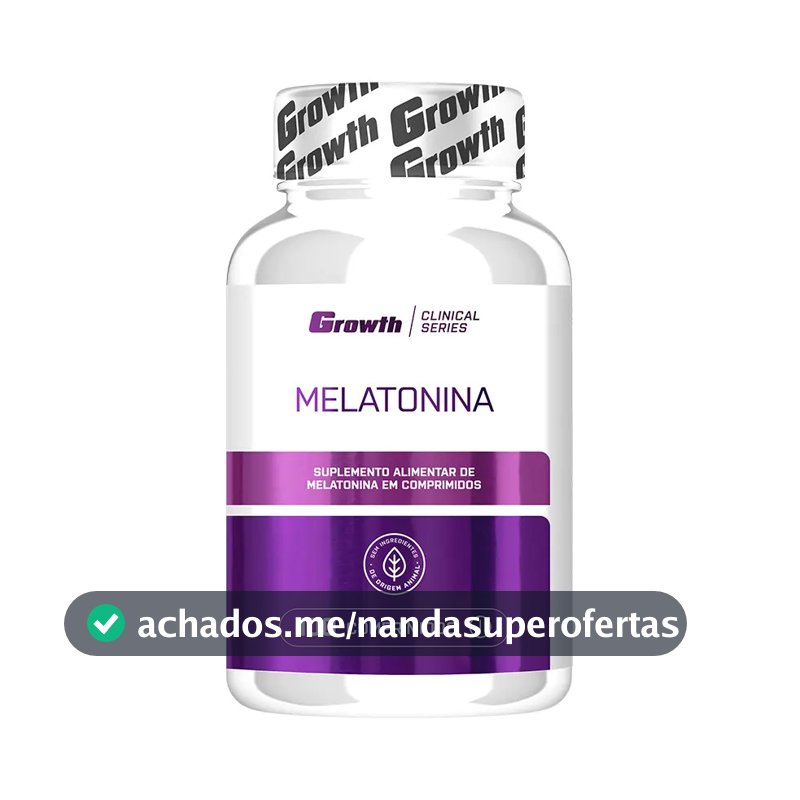 Melatonina (0.21mg) 100 Comprimidos Growth Supplements - Sem Sabor