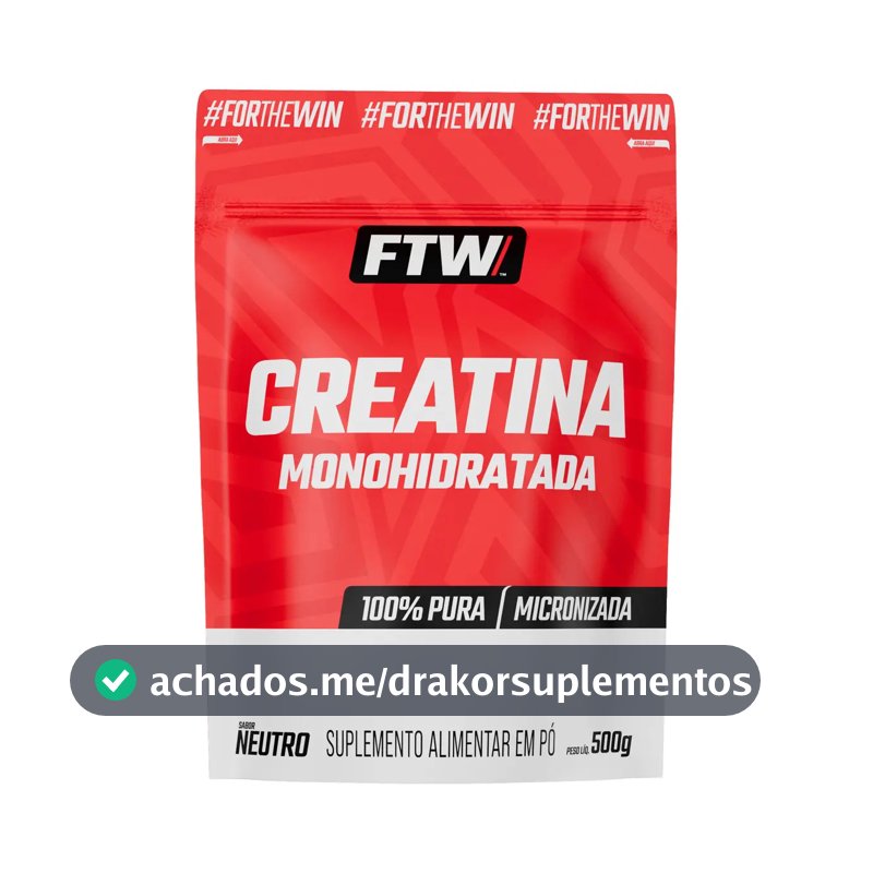 Creatina FTW em pó Sem sabor x 500g