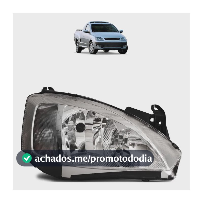 Farol Corsa Montana 03 04 05 06 07 08 09 10 11 12 Cromado