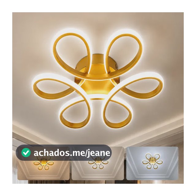 Luminária Led Moderna De Seis Folhas Para Teto Quarto Bivolt