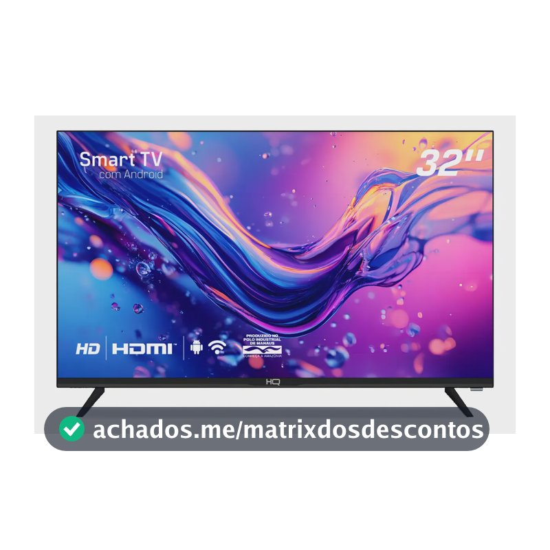 Smart Tv Hq 32 Hd Android 12 Design Slim Hqs32nkhm