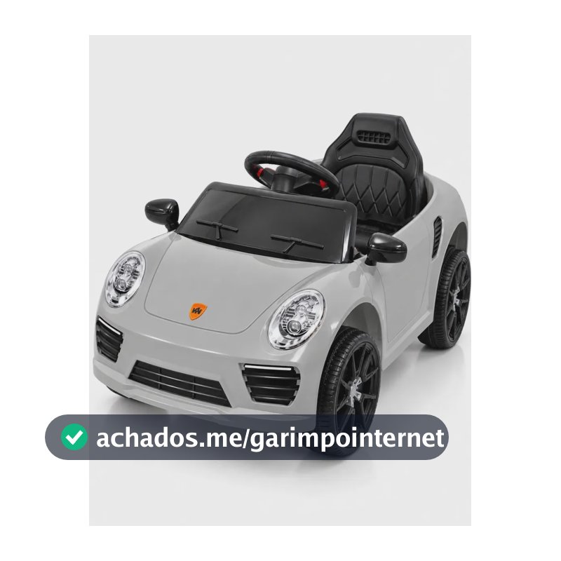 Carro Infantil Eletrico Passeio Carrinho Direção 2 Em 1 Cor Cinza Carrinho Divertido Criança Musica Portas Abrem 4 Rodas