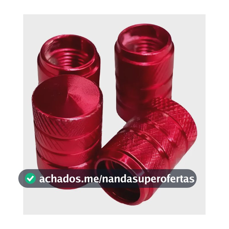 Kit 4 Pçs Tampinha Bico Pneu Válvula Carro Moto Bike Brinde