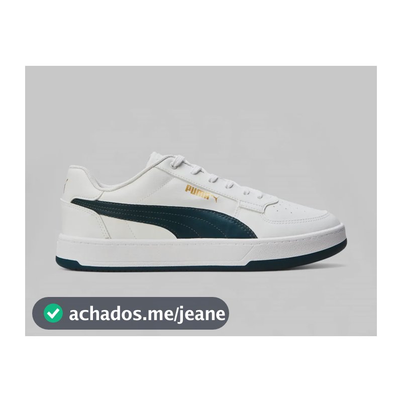 Tênis Masculino Caven 2.0 Bdp Puma Branco E Azul Escuro Liso 40 Br